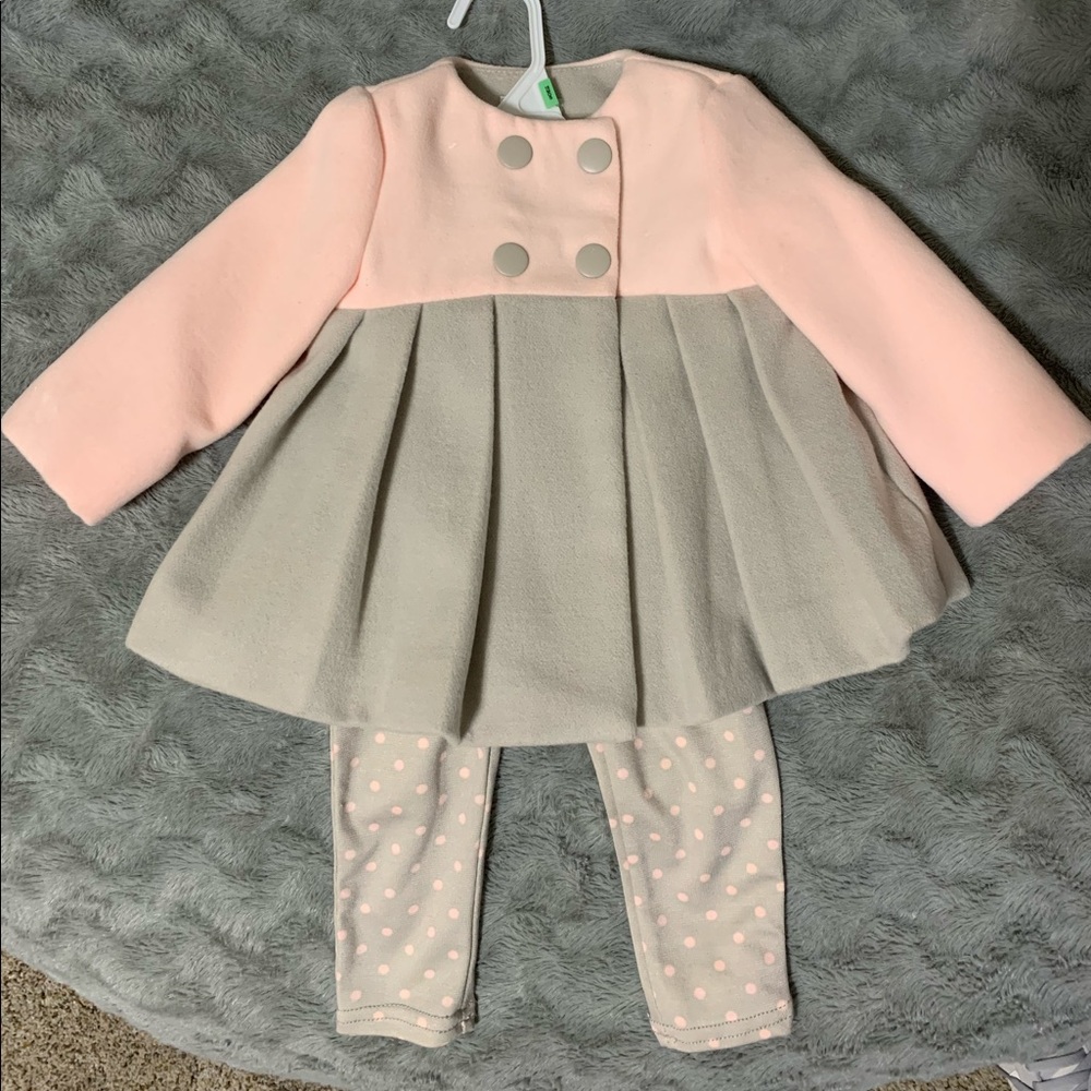 Tahari Baby 2 Pc Peacoat and Pants set.